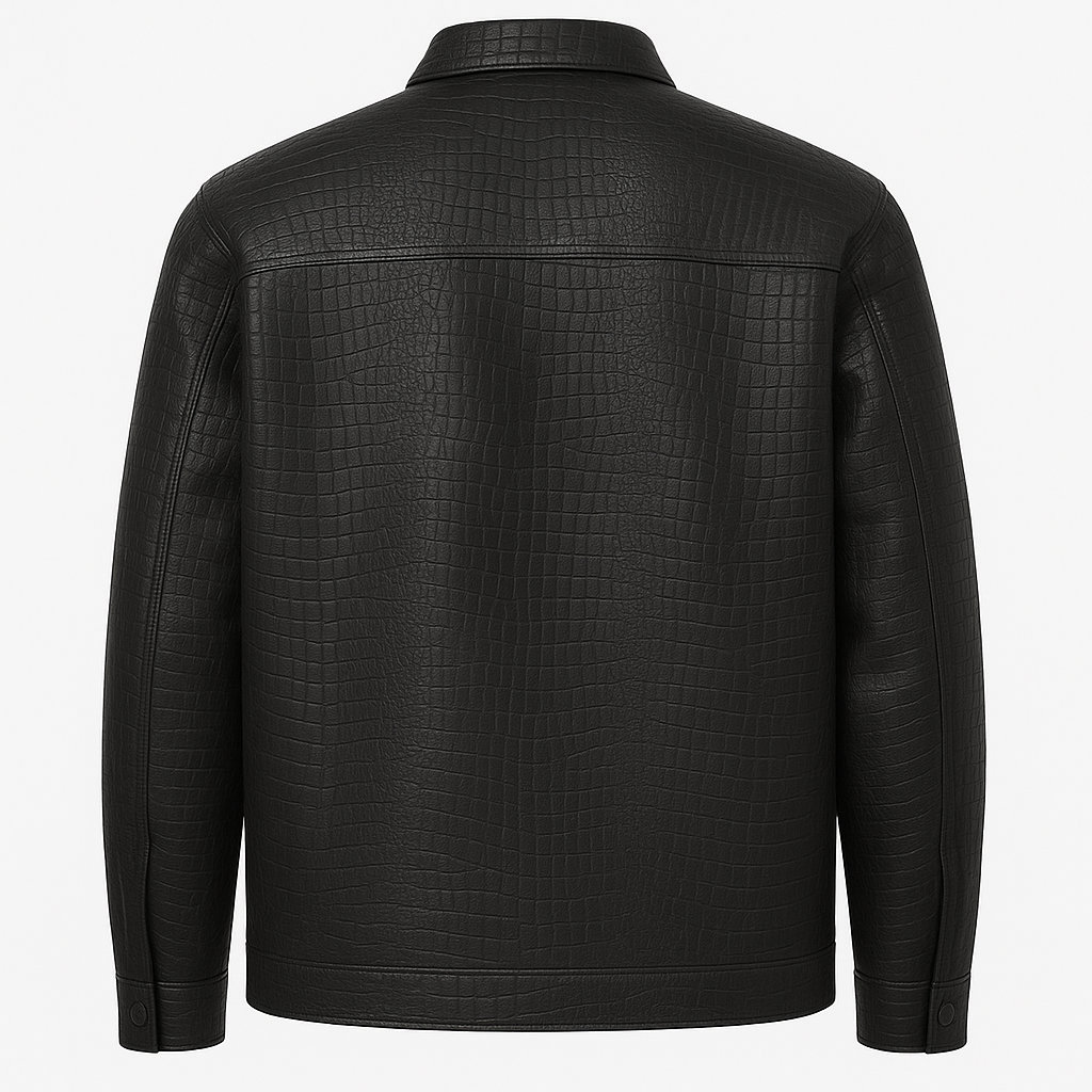 Obsidian Croc Shirt Jacket