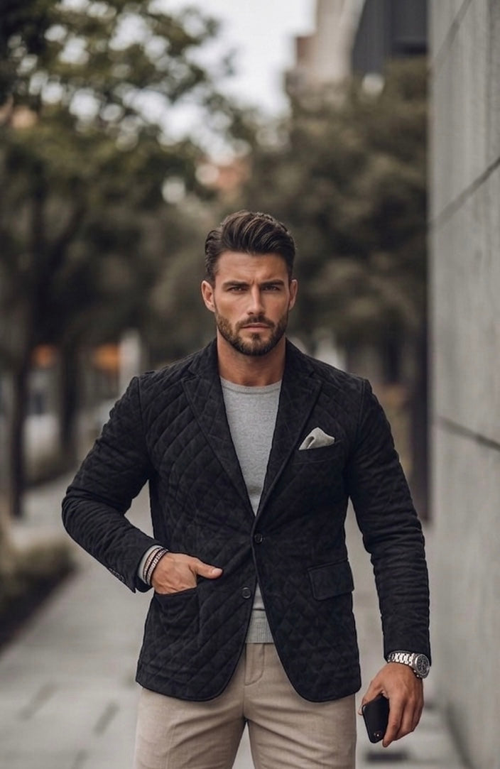 Egoistic Urban Quilt Blazer Jacket