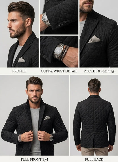 Egoistic Urban Quilt Blazer Jacket