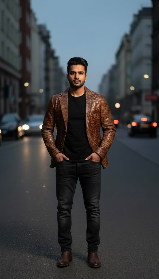 Regal Croc Luxe Blazer
