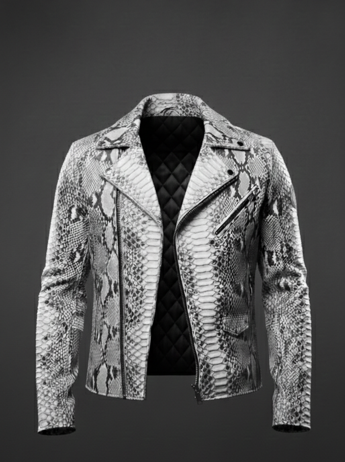 Python Edge Nappa Leather Jacket