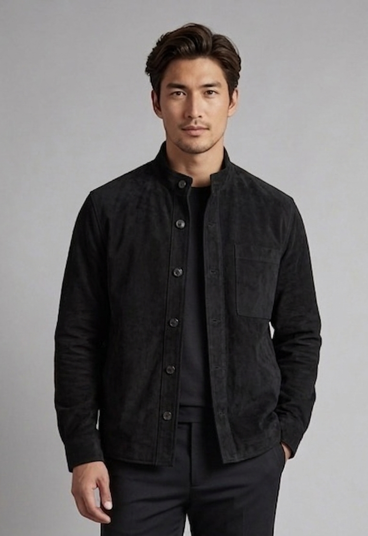 The Obsidian Artisan Suede Overshirt