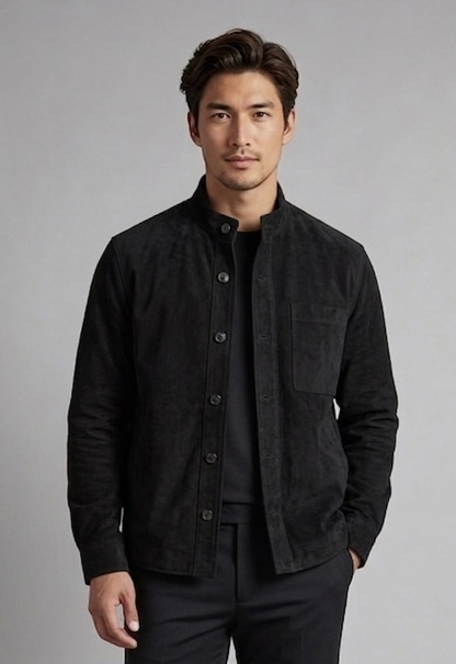 The Obsidian Artisan Suede Overshirt