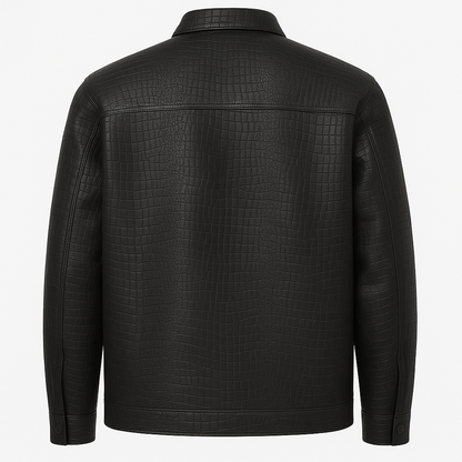 Obsidian Croc Shirt Jacket